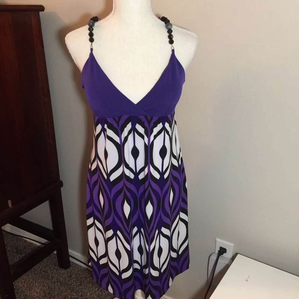 Vanity beaded strap dress